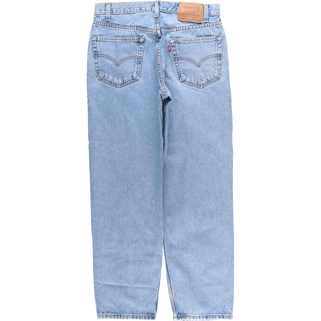 00'S Levi's 550 Relaxed Fit Tapered Denim Pants Men's W32 cotton Blue type light blue Vintage Second Hand