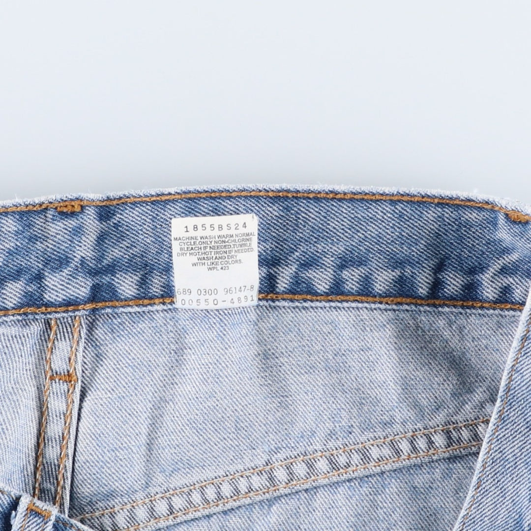 00'S Levi's 550 Relaxed Fit Tapered Denim Pants Men's W32 cotton Blue type light blue Vintage Second Hand