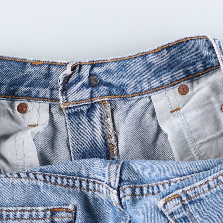 00'S Levi's 550 Relaxed Fit Tapered Denim Pants Men's W32 cotton Blue type light blue Vintage Second Hand