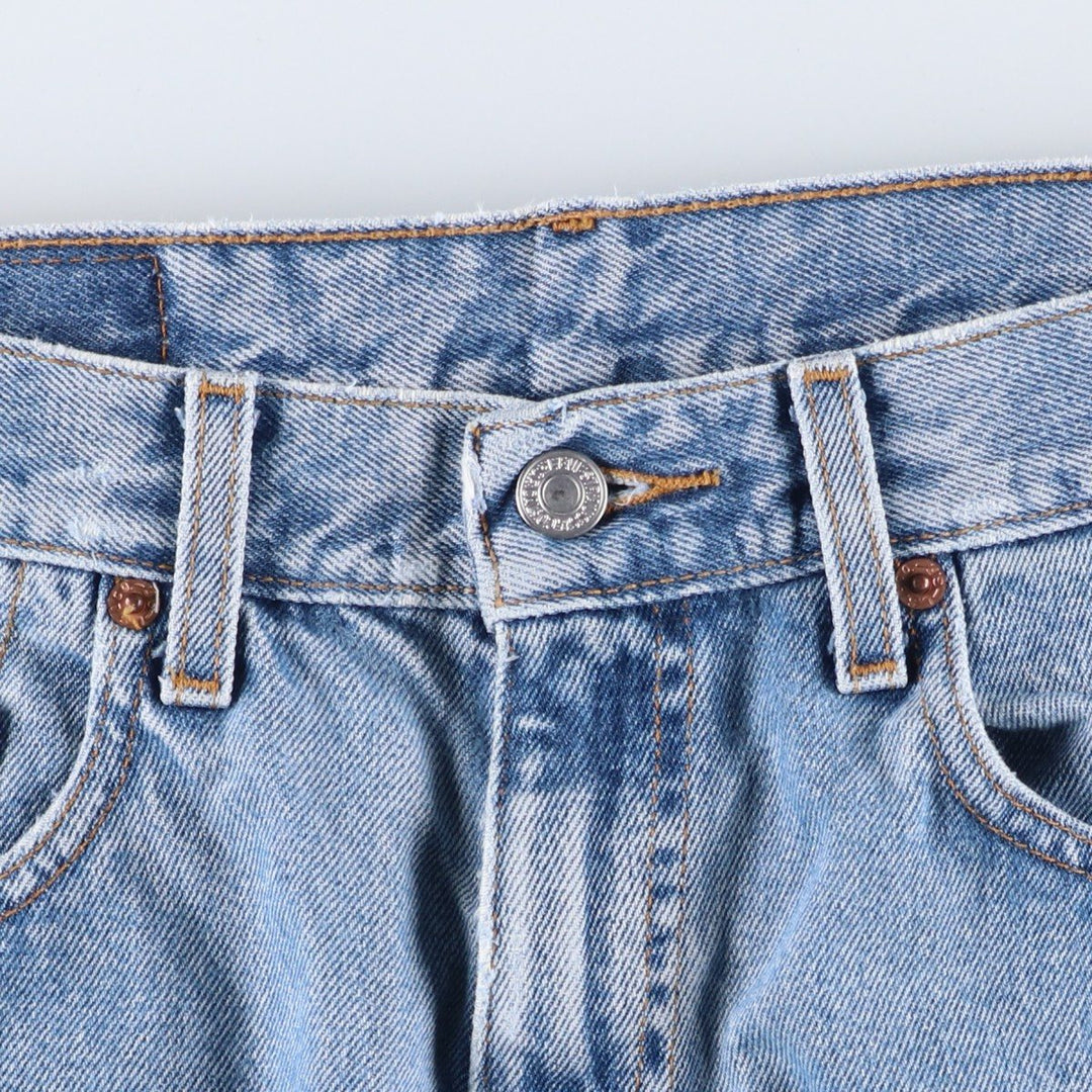 00'S Levi's 550 Relaxed Fit Tapered Denim Pants Men's W32 cotton Blue type light blue Vintage Second Hand
