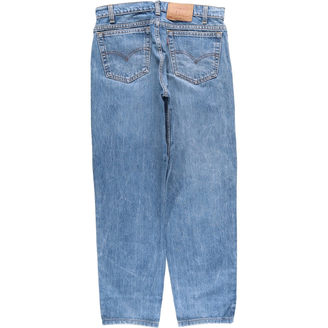 2000'S Levi's 550 Relaxed Fit Tapered Denim Pants, Men's Size 34 cotton Blue type light blue Vintage Second Hand