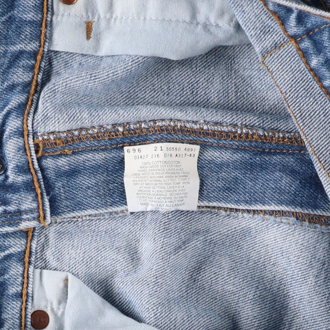 2000'S Levi's 550 Relaxed Fit Tapered Denim Pants, Men's Size 34 cotton Blue type light blue Vintage Second Hand