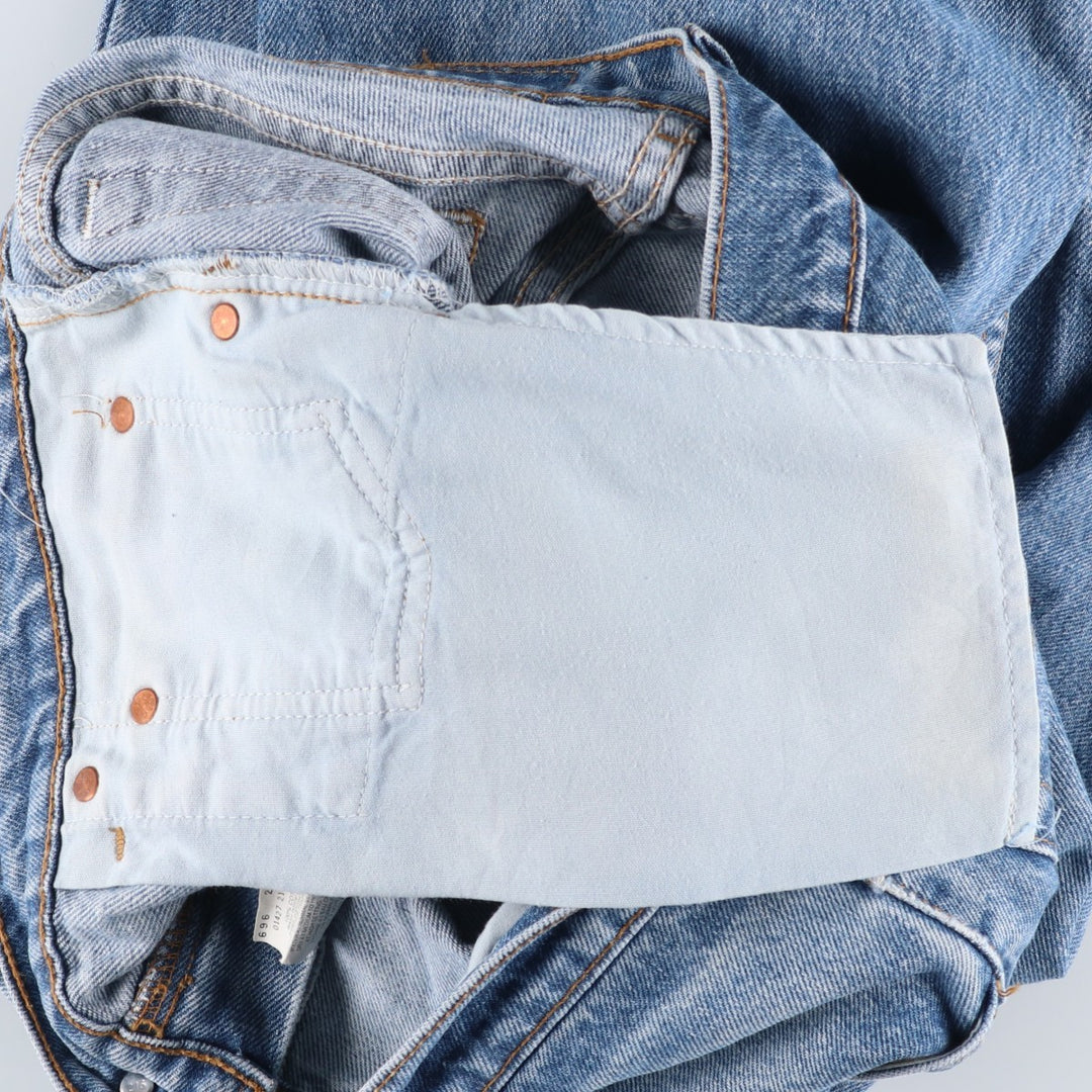 2000'S Levi's 550 Relaxed Fit Tapered Denim Pants, Men's Size 34 cotton Blue type light blue Vintage Second Hand