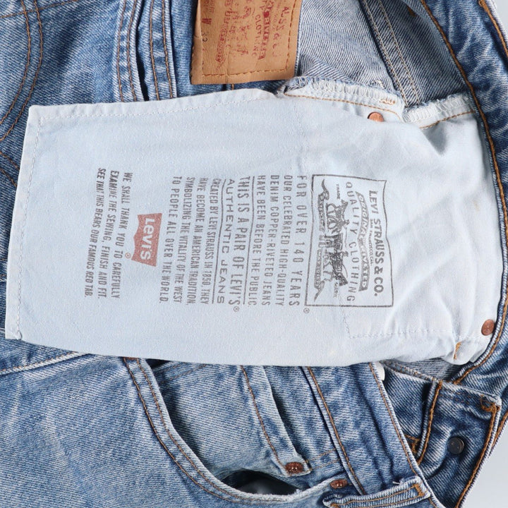 2000'S Levi's 550 Relaxed Fit Tapered Denim Pants, Men's Size 34 cotton Blue type light blue Vintage Second Hand