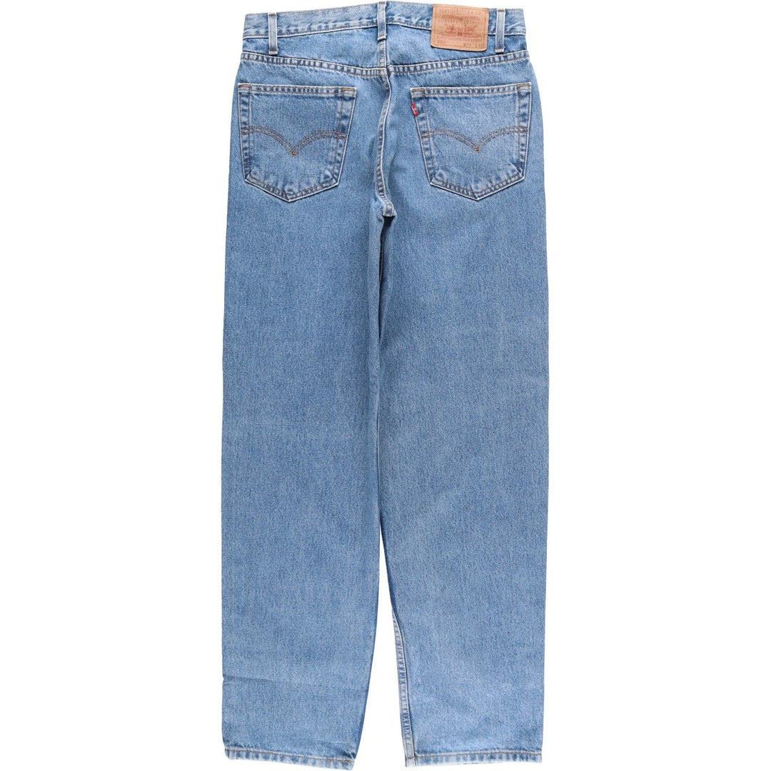 00'S Levi's 550 Relaxed Fit Tapered Denim Pants Men's W33 cotton Blue type light blue Vintage Second Hand