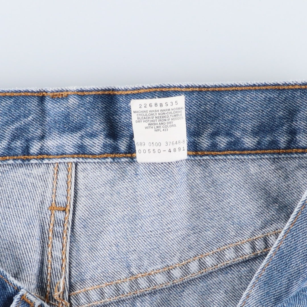 00'S Levi's 550 Relaxed Fit Tapered Denim Pants Men's W33 cotton Blue type light blue Vintage Second Hand