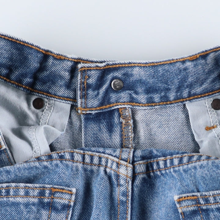 00'S Levi's 550 Relaxed Fit Tapered Denim Pants Men's W33 cotton Blue type light blue Vintage Second Hand