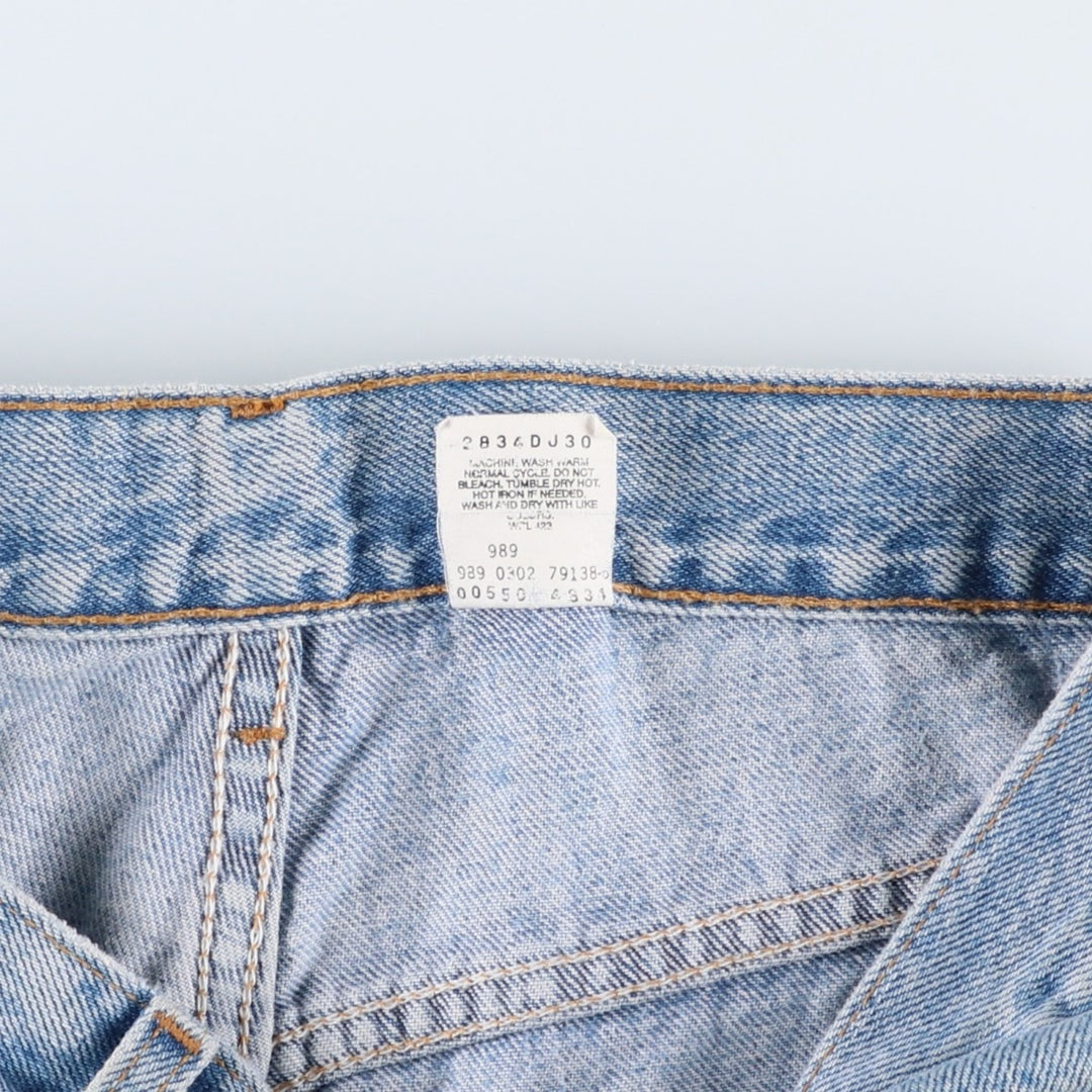 00'S Levi's 550 Relaxed Fit Tapered Denim Pants Men's W32 cotton Blue type light blue Vintage Second Hand