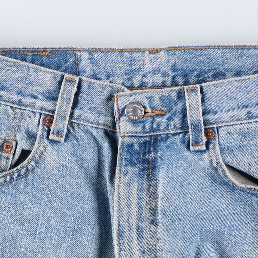 00'S Levi's 550 Relaxed Fit Tapered Denim Pants Men's W32 cotton Blue type light blue Vintage Second Hand