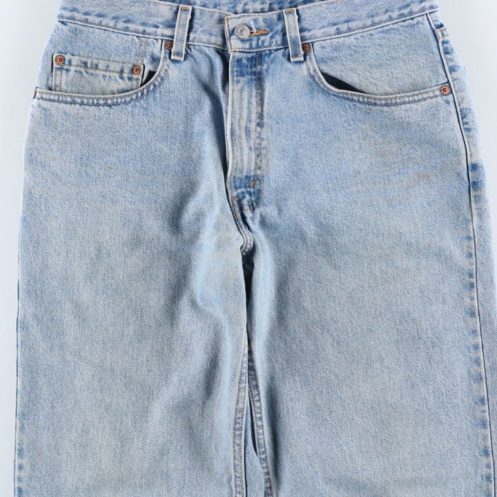 00'S Levi's 550 Relaxed Fit Tapered Denim Pants Men's W32 cotton Blue type light blue Vintage Second Hand
