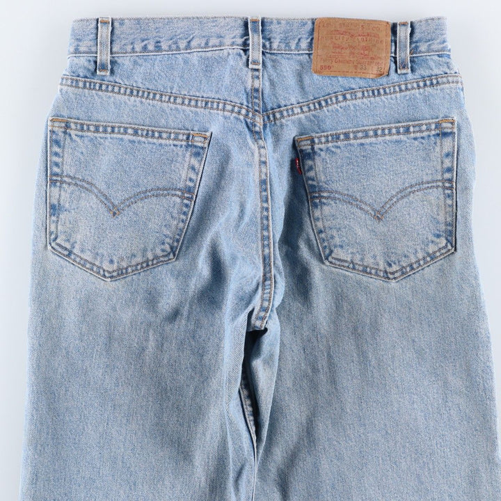 00'S Levi's 550 Relaxed Fit Tapered Denim Pants Men's W32 cotton Blue type light blue Vintage Second Hand