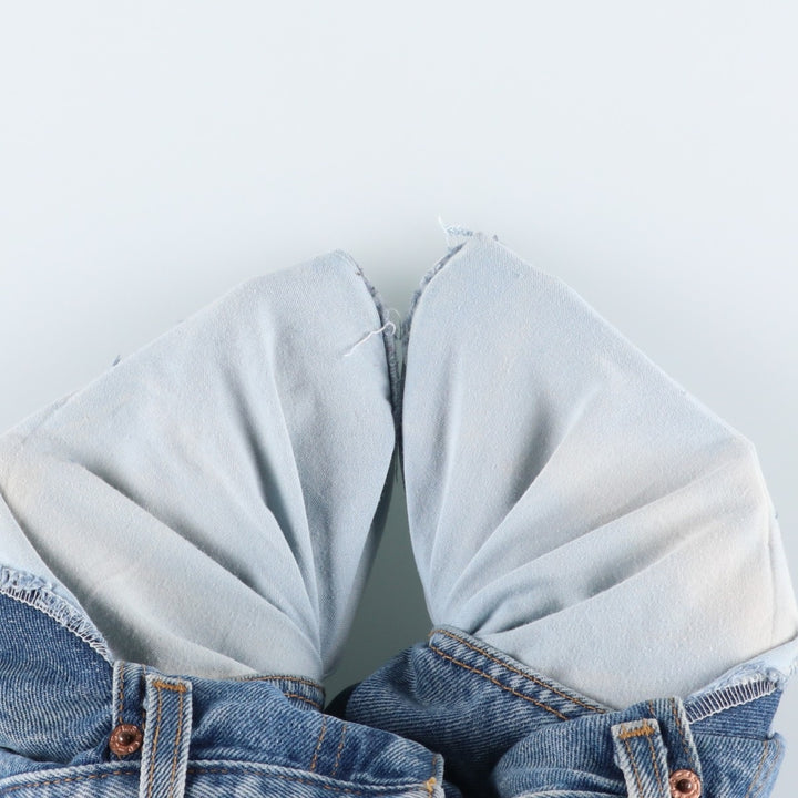 90'S Levi's 550 Relaxed Fit Tapered Denim Pants Men's W32 Vintage cotton Blue type light blue Vintage Second Hand