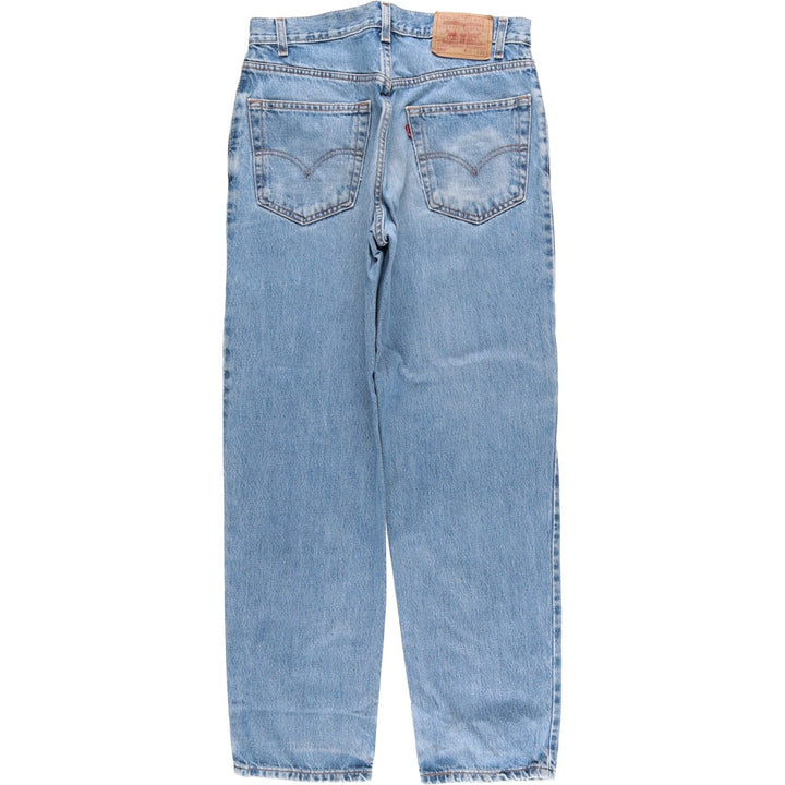 00'S Levi's 550 Relaxed Fit Tapered Denim Pants for Men, W31 cotton Blue type light blue Vintage Second Hand
