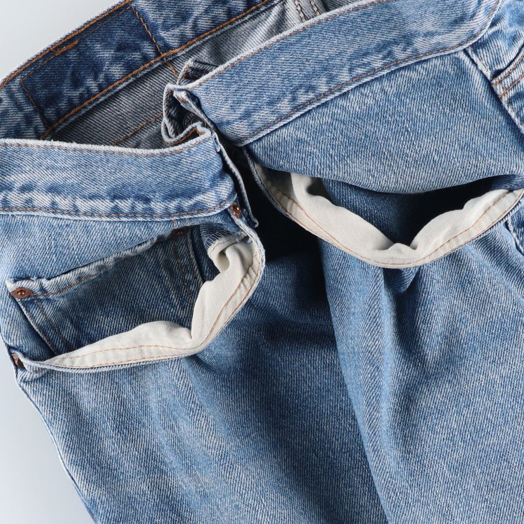 00'S Levi's 550 Relaxed Fit Tapered Denim Pants for Men, W31 cotton Blue type light blue Vintage Second Hand