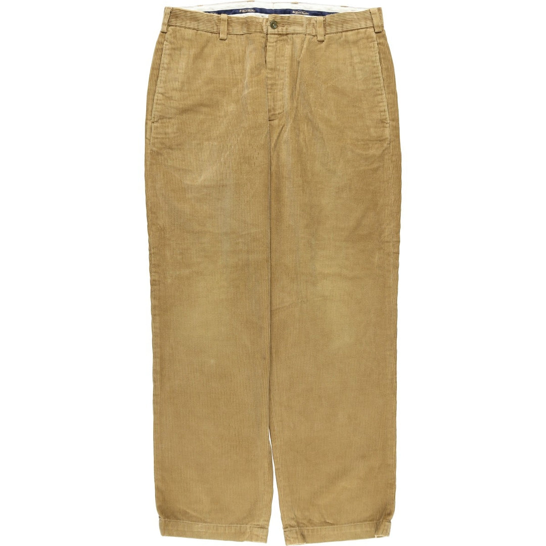Brooks Brothers HUDSON Corduroy Pants, Men's, Size 36 cotton beige type brown Vintage Second Hand