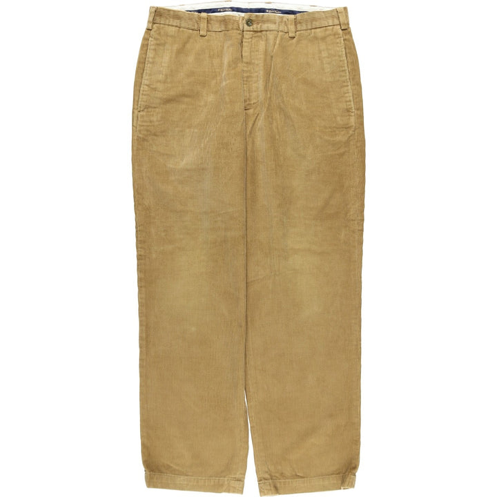 Brooks Brothers HUDSON Corduroy Pants, Men's, Size 36 cotton beige type brown Vintage Second Hand