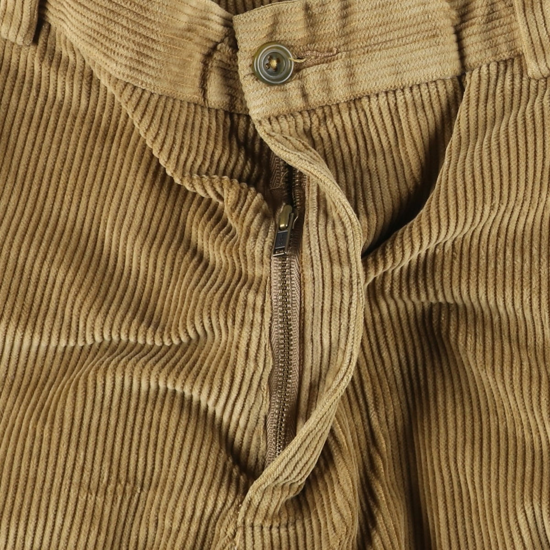 Brooks Brothers HUDSON Corduroy Pants, Men's, Size 36 cotton beige type brown Vintage Second Hand