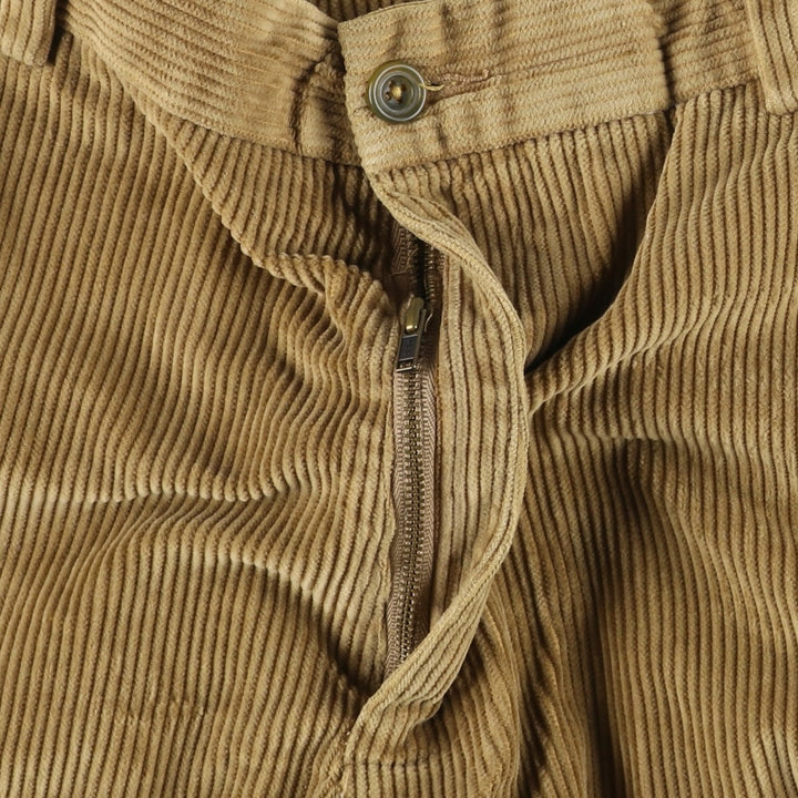Brooks Brothers HUDSON Corduroy Pants, Men's, Size 36 cotton beige type brown Vintage Second Hand