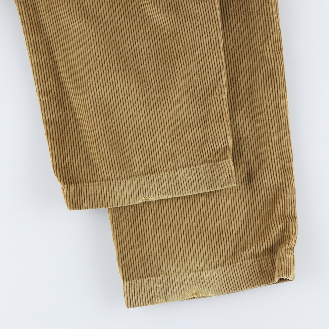 Brooks Brothers HUDSON Corduroy Pants, Men's, Size 36 cotton beige type brown Vintage Second Hand