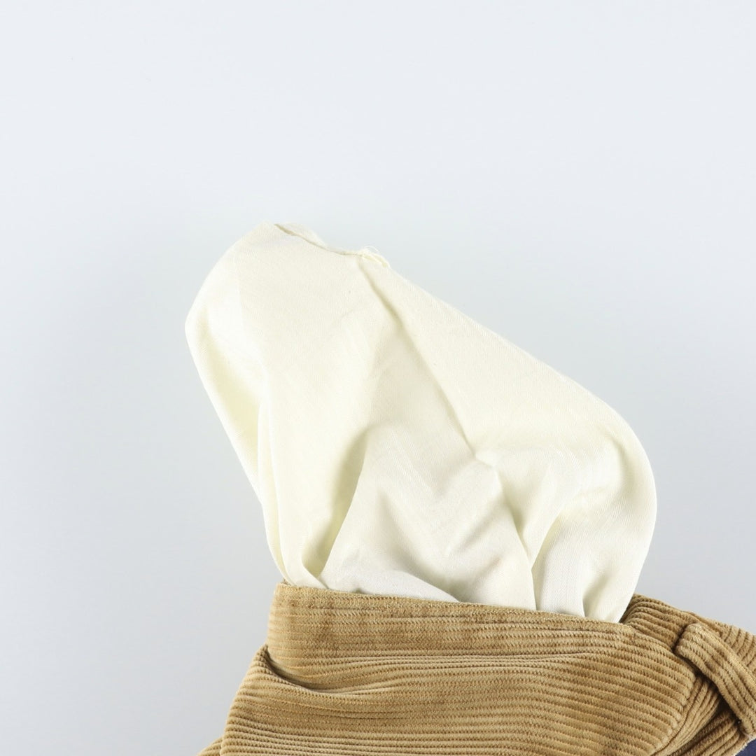 Brooks Brothers HUDSON Corduroy Pants, Men's, Size 36 cotton beige type brown Vintage Second Hand