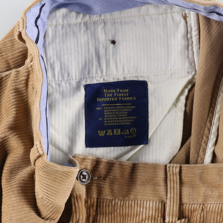 Ralph Lauren POLO RALPH LAUREN CLASSIC FIT corduroy pants for men, size w36 cotton beige type brown Vintage Second Hand