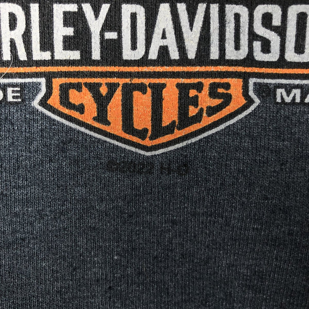 Harley-Davidson Sweat Full Zip Hoodie Men's XXL cotton gray type Vintage Second Hand