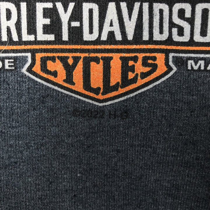 Harley-Davidson Sweat Full Zip Hoodie Men's XXL cotton gray type Vintage Second Hand