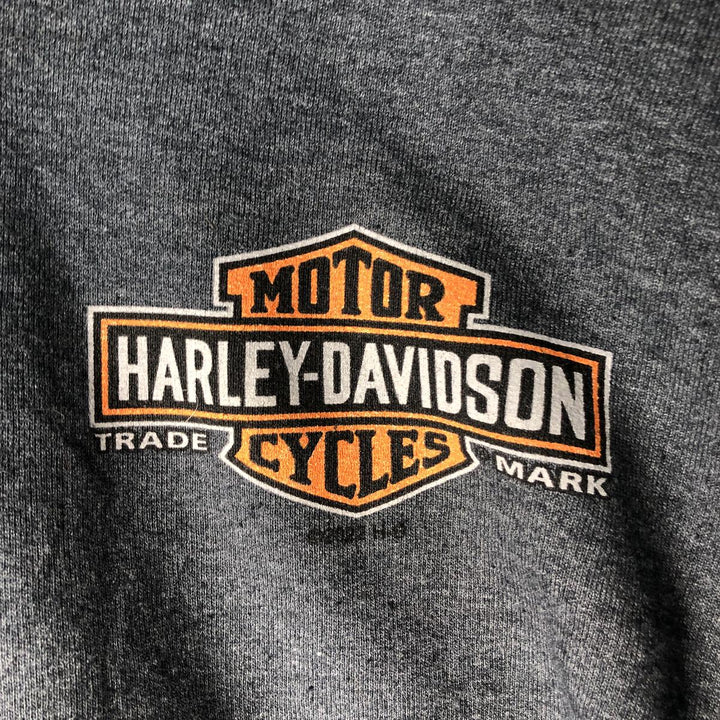 Harley-Davidson Sweat Full Zip Hoodie Men's XXL cotton gray type Vintage Second Hand