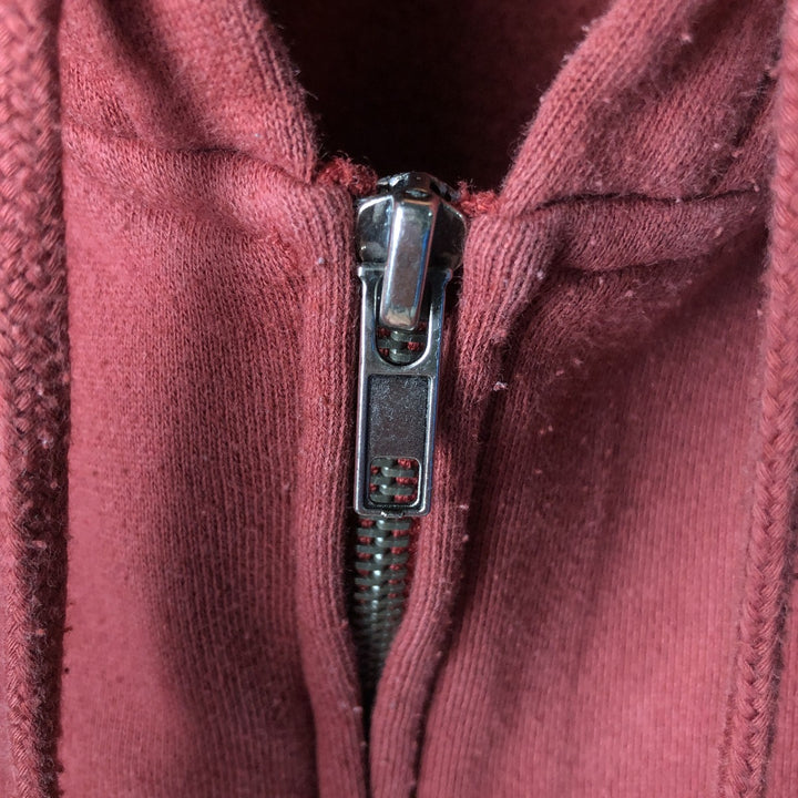 Harley-Davidson Men's Full-Zip Hoodie (Size M) cotton red type Vintage Second Hand