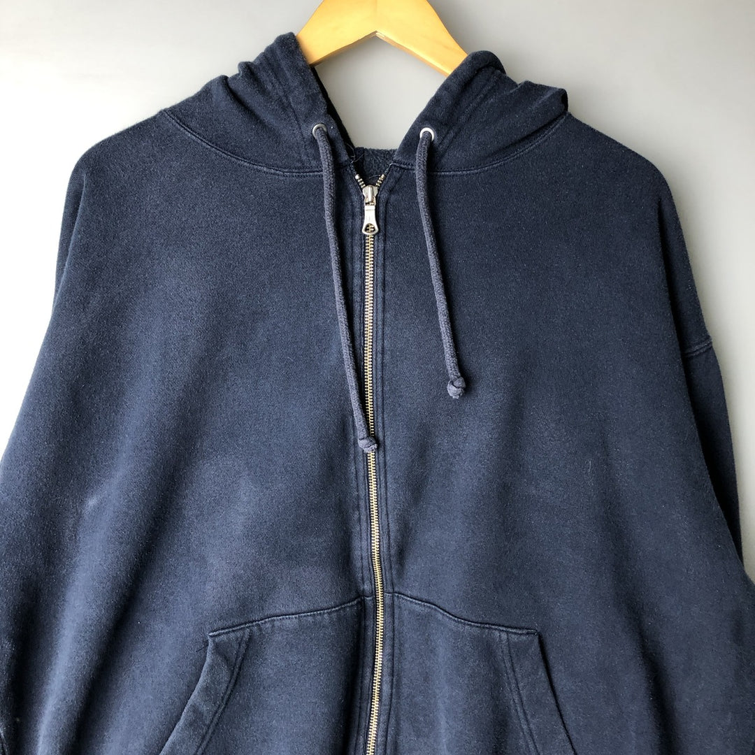90'S GAP Vintage Full-Zip Sweatshirt, Men's Size XL cotton navy blue type Vintage Second Hand