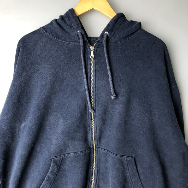 90'S GAP Vintage Full-Zip Sweatshirt, Men's Size XL cotton navy blue type Vintage Second Hand