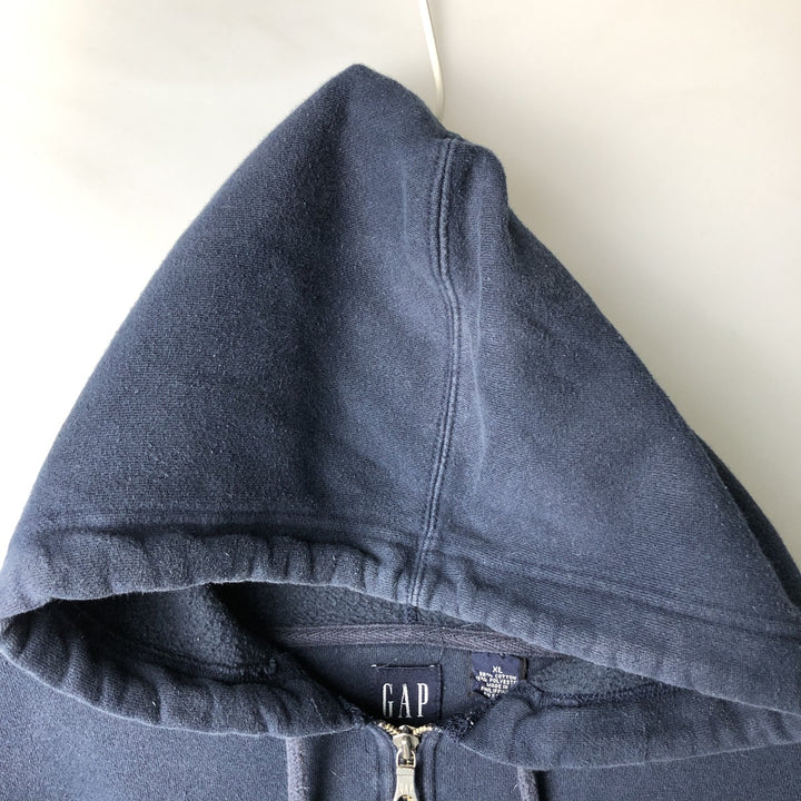 90'S GAP Vintage Full-Zip Sweatshirt, Men's Size XL cotton navy blue type Vintage Second Hand