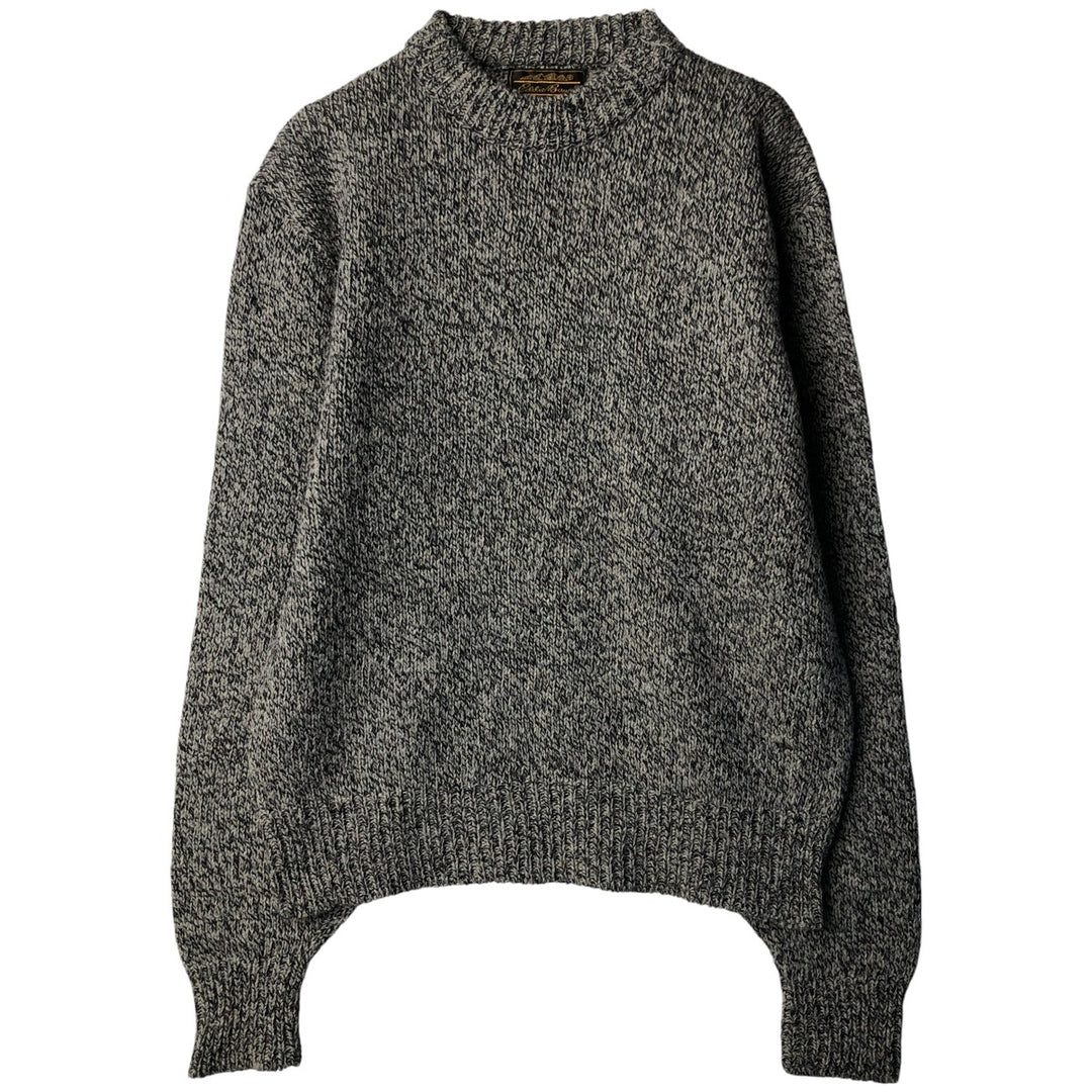 Vintage 70s-80'S Eddie Bauer wool knit sweater with black tag, size M, men's unclear gray type Vintage Second Hand