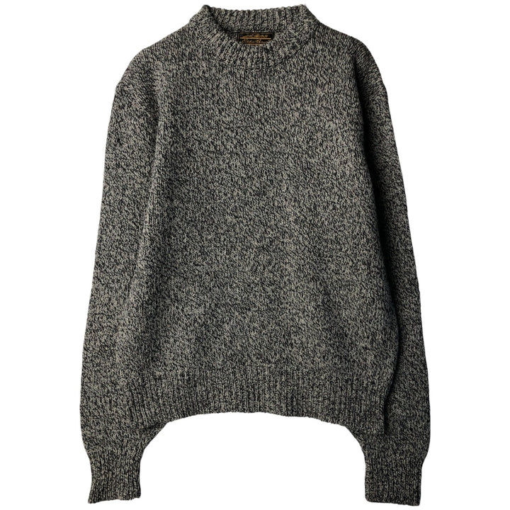 Vintage 70s-80'S Eddie Bauer wool knit sweater with black tag, size M, men's unclear gray type Vintage Second Hand