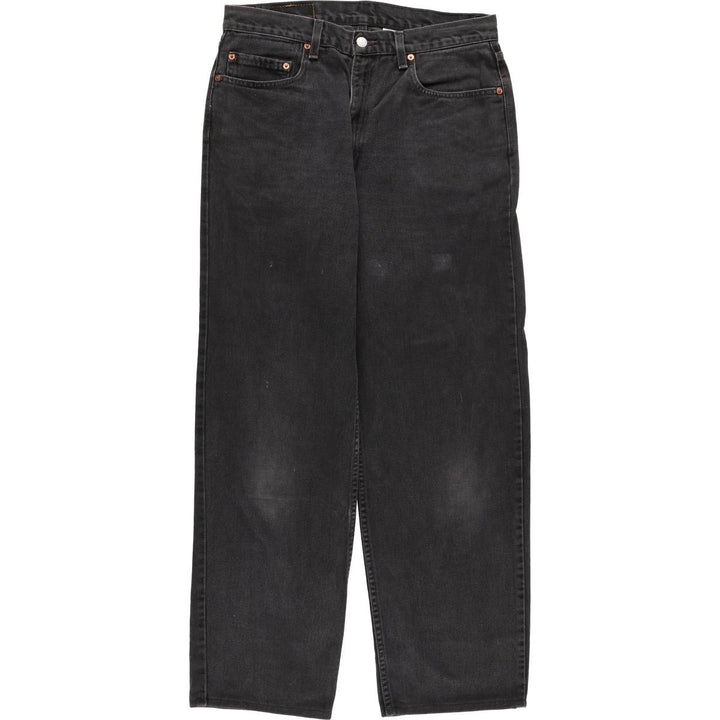 00'S Levi's 550 Relaxed Fit Black Denim Tapered Denim Pants Men's W34 cotton black type Vintage Second Hand