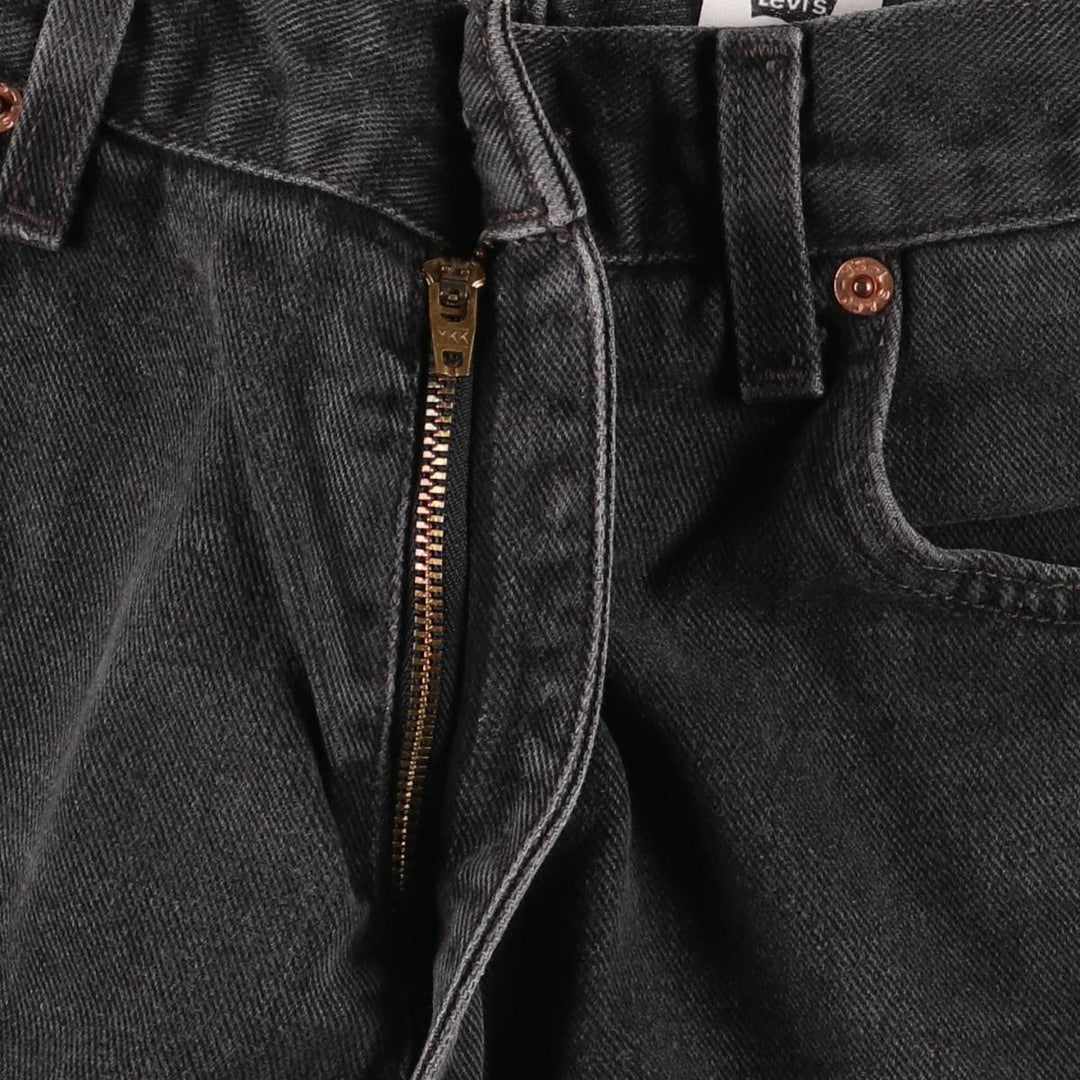 00'S Levi's 550 Relaxed Fit Black Denim Tapered Denim Pants Men's W34 cotton black type Vintage Second Hand