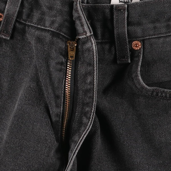 00'S Levi's 550 Relaxed Fit Black Denim Tapered Denim Pants Men's W34 cotton black type Vintage Second Hand