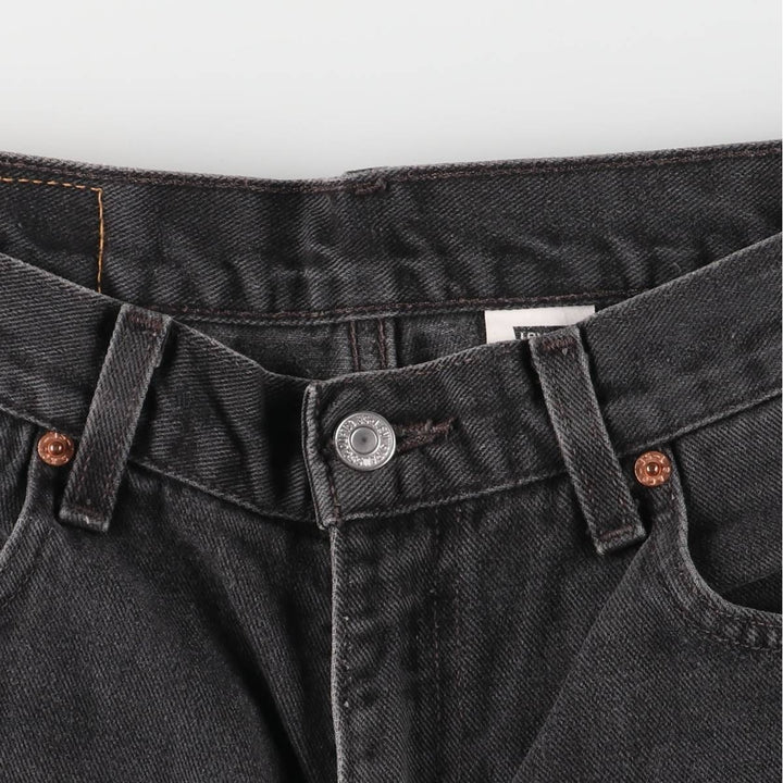 00'S Levi's 550 Relaxed Fit Black Denim Tapered Denim Pants Men's W34 cotton black type Vintage Second Hand