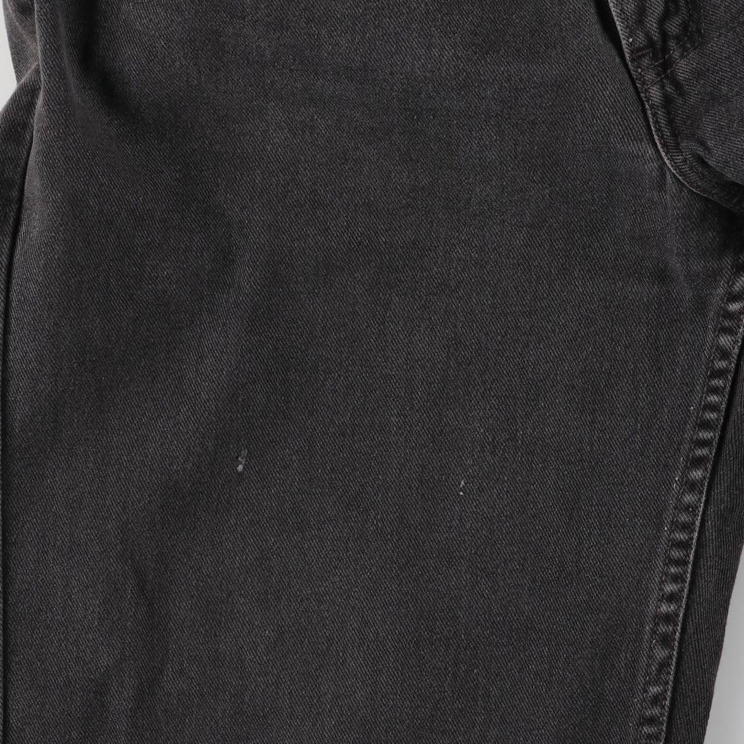 00'S Levi's 550 Relaxed Fit Black Denim Tapered Denim Pants Men's W34 cotton black type Vintage Second Hand
