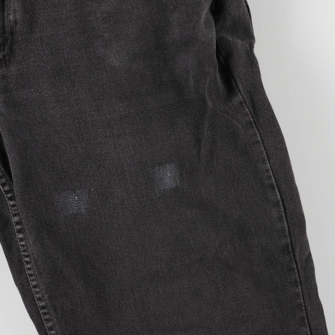 00'S Levi's 550 Relaxed Fit Black Denim Tapered Denim Pants Men's W34 cotton black type Vintage Second Hand