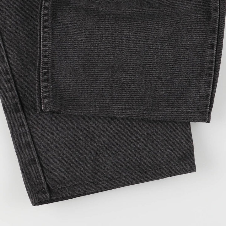 00'S Levi's 550 Relaxed Fit Black Denim Tapered Denim Pants Men's W34 cotton black type Vintage Second Hand