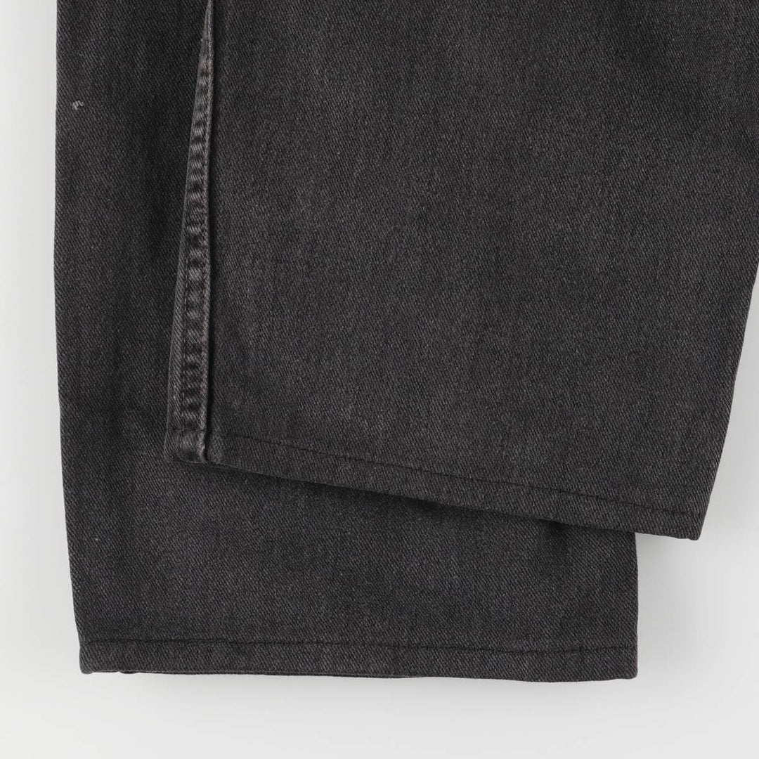 00'S Levi's 550 Relaxed Fit Black Denim Tapered Denim Pants Men's W34 cotton black type Vintage Second Hand