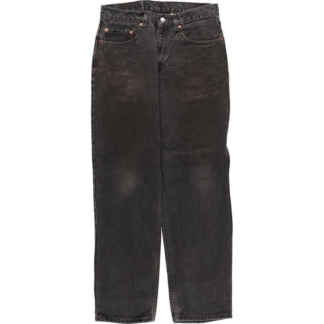 00'S Levi's 550 Relaxed Fit Black Denim Tapered Denim Pants Men's W32 cotton black type Vintage Second Hand