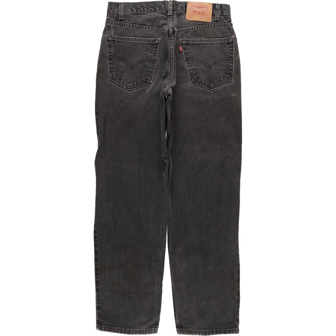 00'S Levi's 550 Relaxed Fit Black Denim Tapered Denim Pants Men's W32 cotton black type Vintage Second Hand