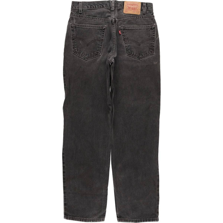 00'S Levi's 550 Relaxed Fit Black Denim Tapered Denim Pants Men's W32 cotton black type Vintage Second Hand