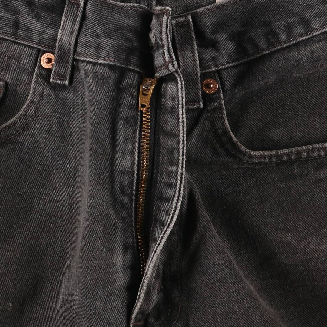 00'S Levi's 550 Relaxed Fit Black Denim Tapered Denim Pants Men's W32 cotton black type Vintage Second Hand