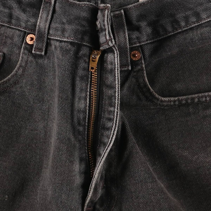 00'S Levi's 550 Relaxed Fit Black Denim Tapered Denim Pants Men's W32 cotton black type Vintage Second Hand