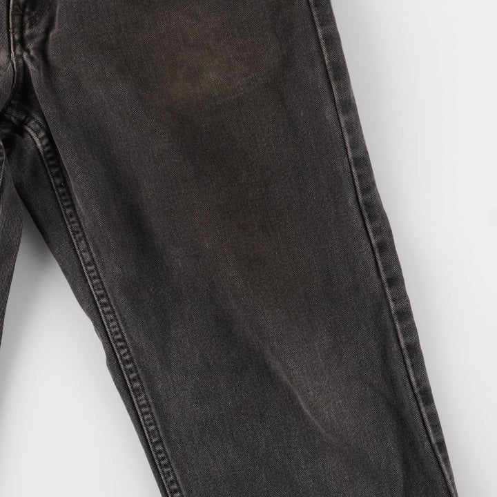 00'S Levi's 550 Relaxed Fit Black Denim Tapered Denim Pants Men's W32 cotton black type Vintage Second Hand