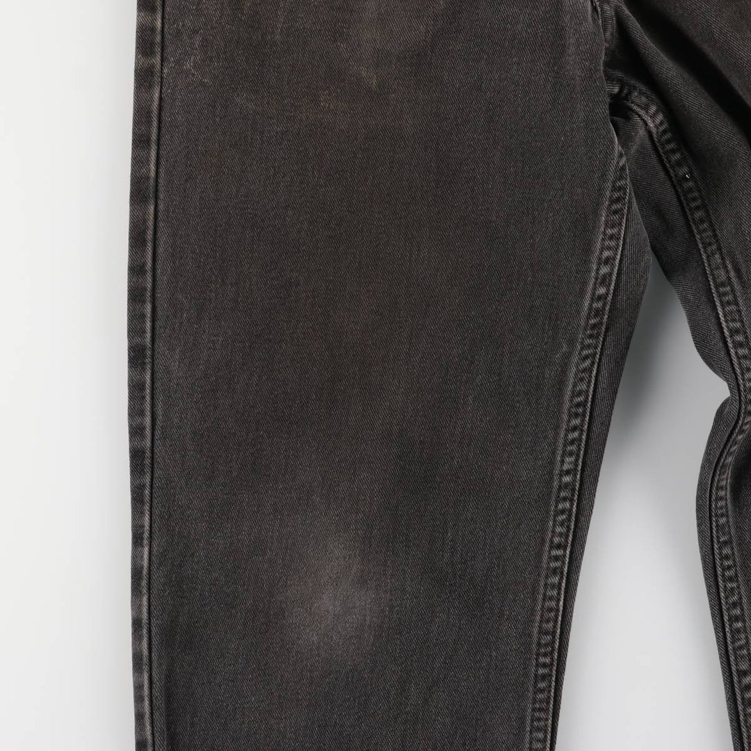 00'S Levi's 550 Relaxed Fit Black Denim Tapered Denim Pants Men's W32 cotton black type Vintage Second Hand