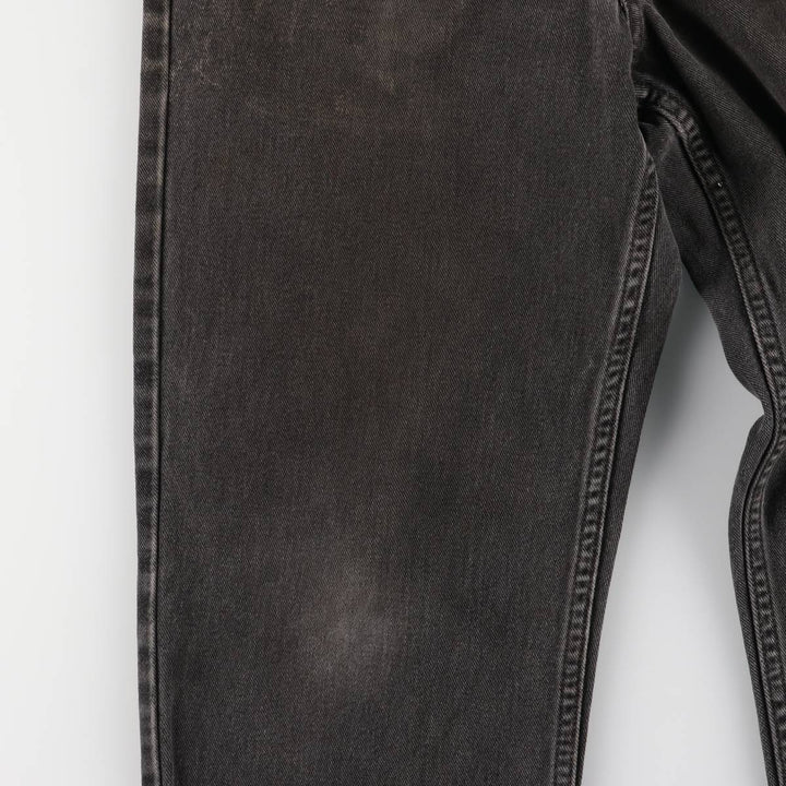 00'S Levi's 550 Relaxed Fit Black Denim Tapered Denim Pants Men's W32 cotton black type Vintage Second Hand